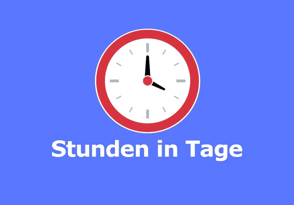 Stunden in Tage